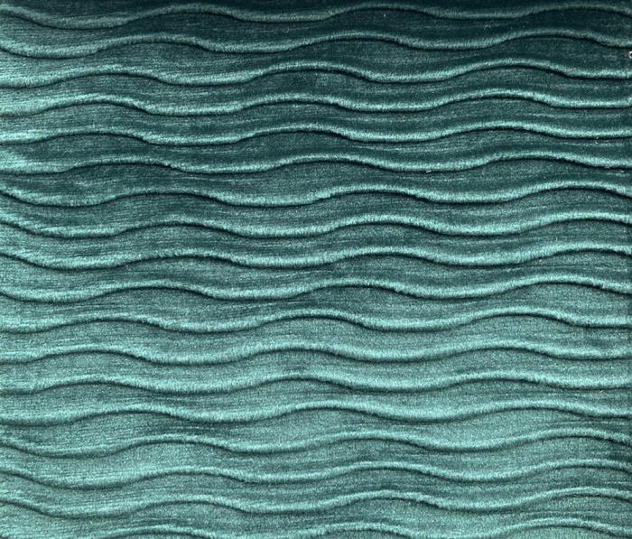 Waves pleated velvet